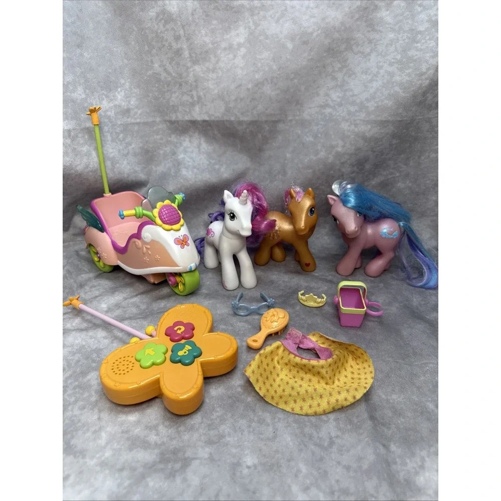 My Little Pony G3 Scootaloo Scooter Butterfly Remote WORKS w Lot Of 3 G3 Ponies